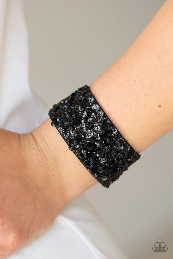 Starry Sequins - Black Wrap