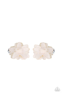 Lovely In Lilies- White Starlet Shimmer Hair Clips